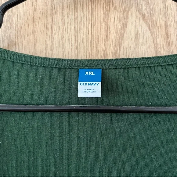 Old Navy Long-Sleeve Square-Neck Rib-Knit Bodysuit for Women - Picture 4 of 8